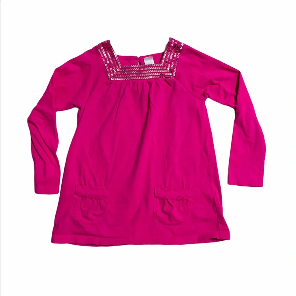 Carter’s Girls Size 6 Long Sleeve Pink Tunic Top